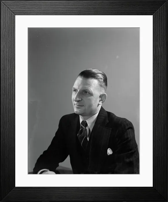 Framed Print : Poll photo collection. Portrait photos. Portrait of ir. The Fair of Philips. October 1941 Framed Print : Poll photo collection. Portrait photos. Portrait of ir. The Fair of Philips. October 1941