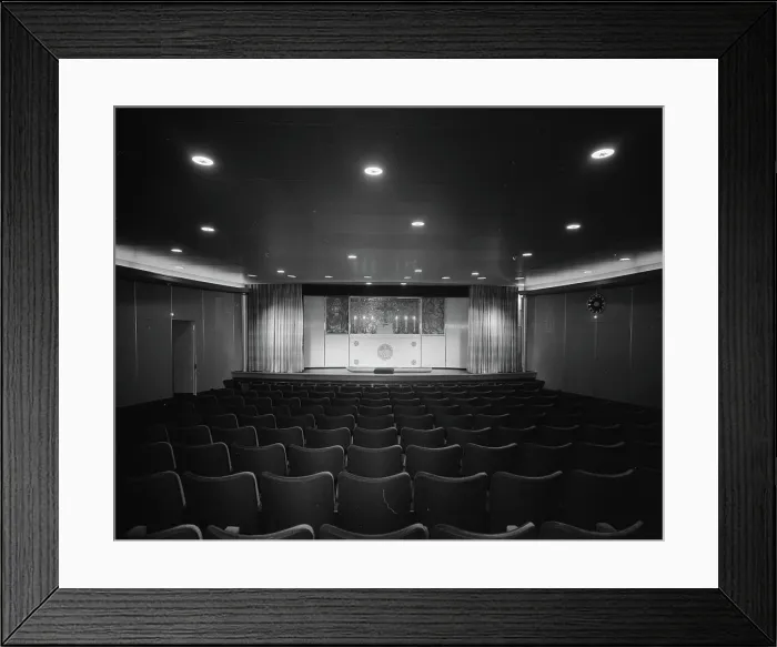Framed Print : Anefo photo collection. Captain of the new ship 'Statendam' Haagmans. Interior 'Statendam'. January 17, 1957