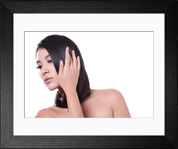 Framed Print : Young lady and silky hair Framed Print : Young lady and silky hair