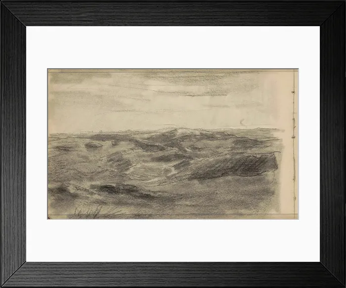 Framed Print : Landscape, possibly a dune landscape Framed Print : Landscape, possibly a dune landscape