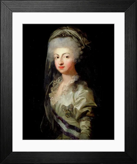 Framed Print : Portrait of Princess Carolina Maria Teresa Giuseppa of Parma (1770-1804), Anonymous Framed Print : Portrait of Princess Carolina Maria Teresa Giuseppa of Parma (1770-1804), Anonymous