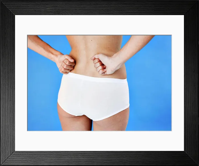 Framed Print : Woman practicing Do-In
