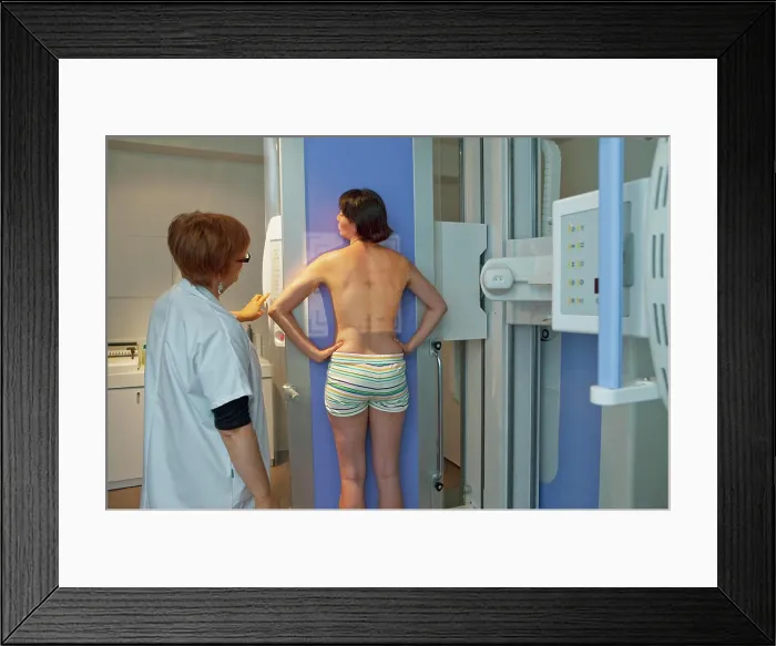 Framed Print : Center for Radiology and Medical Imaging in Paris. Radiography of the lungs