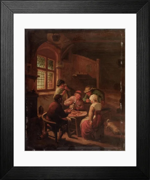 Framed Print : According to Adriaen Van Ostade (1610-1685) Framed Print : According to Adriaen Van Ostade (1610-1685)