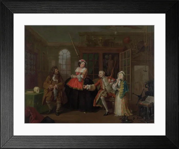 Framed Print : Hogarth, William (1697-1764) National Gallery, London Painting 69, 9x90, 8 Genre Marriage š-la-mode. 3. The Inspection Framed Print : Hogarth, William (1697-1764) National Gallery, London Painting 69, 9x90, 8 Genre Marriage š-la-mode. 3. The Inspection