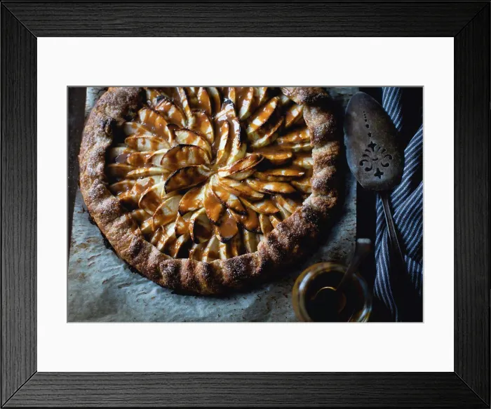 Framed Print : Apple Galette Rum Spiced Dulce de Leche, gluten-free Framed Print : Apple Galette Rum Spiced Dulce de Leche, gluten-free