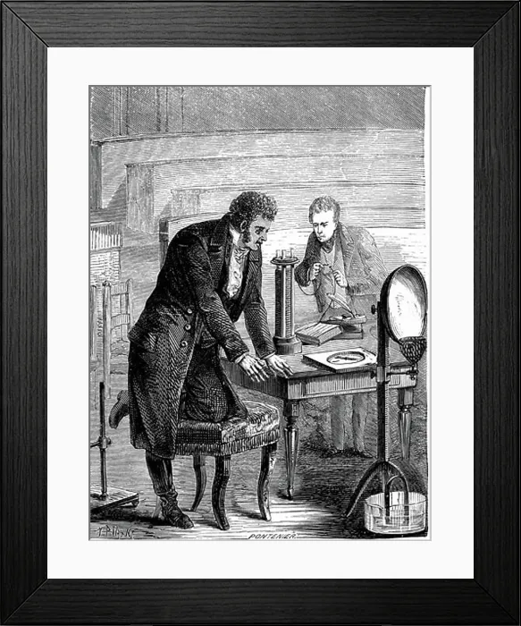 Framed Print : Hans Christian Oersted (1777-1851) German physicist Framed Print : Hans Christian Oersted (1777-1851) German physicist