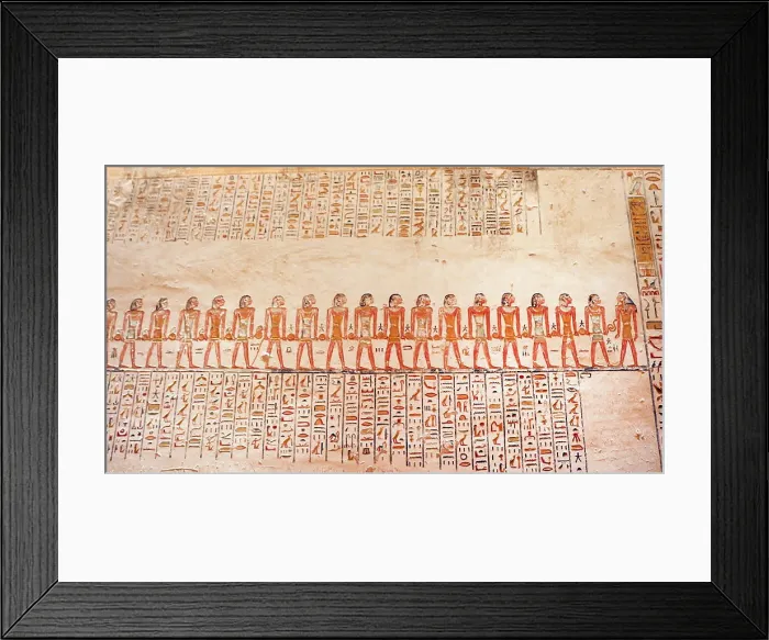 Framed Print : Wall frieze from the tomb of Ramesses VI