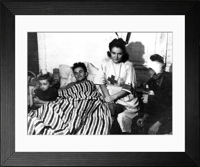Framed Print : Warsaw Uprising: Nurse Janina Stczniewska Inka with daughter Hania Framed Print : Warsaw Uprising: Nurse Janina Stczniewska Inka with daughter Hania
