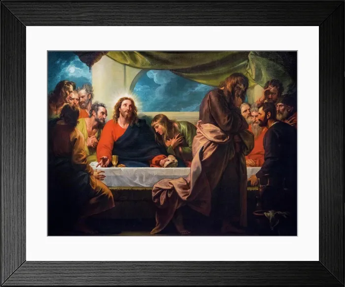 Framed Print : The Last Supper; 1786; Oil on canvas Benjamin West; American; 1738-1820