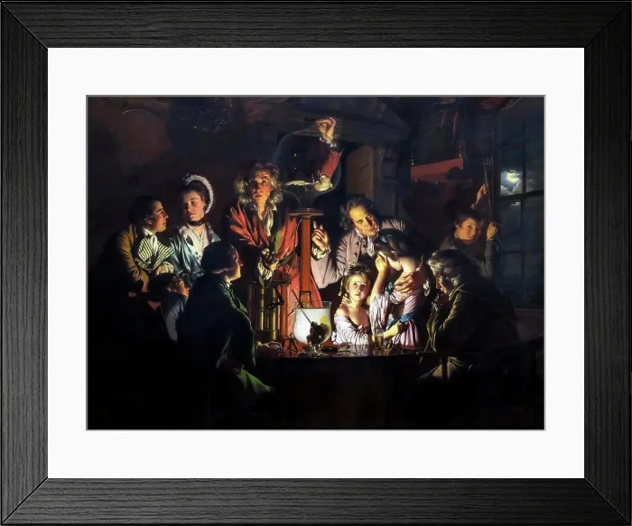 Framed Print : An Experiment on a Bird in the Air Pump Framed Print : An Experiment on a Bird in the Air Pump