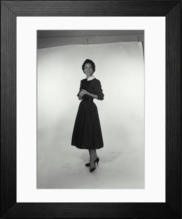 Framed Print : Portrait of a young woman smiling Framed Print : Portrait of a young woman smiling