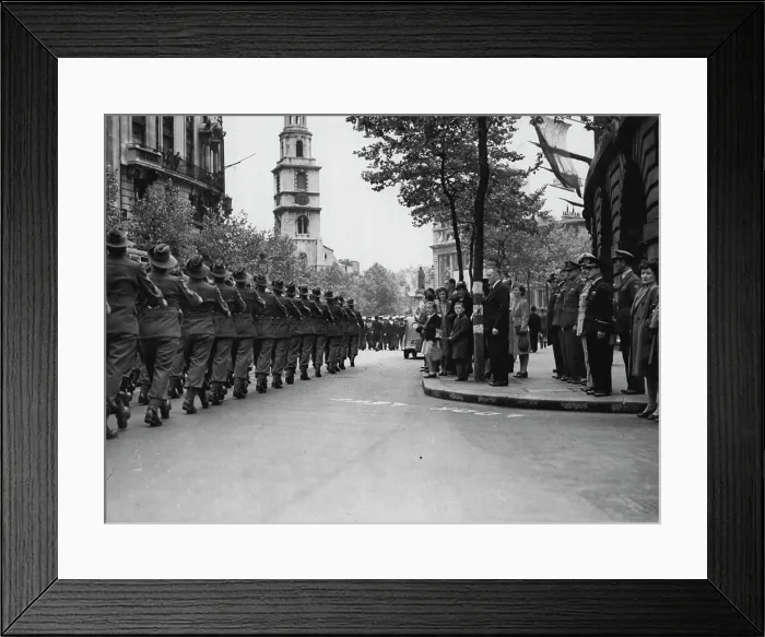 Framed Print : Military-Australian-Victory Contingent. June 20, 1946. (Photo by London News Agency Photos Ltd.) Framed Print : Military-Australian-Victory Contingent. June 20, 1946. (Photo by London News Agency Photos Ltd.)
