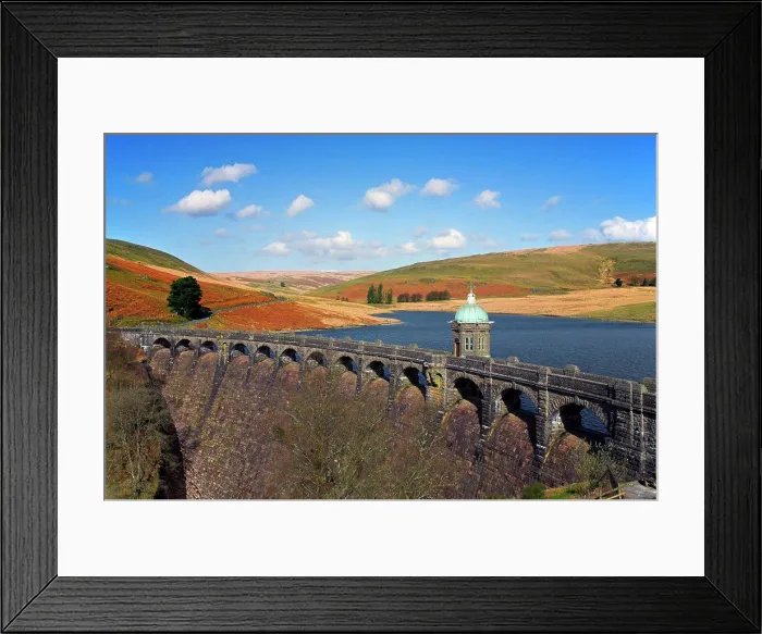 Framed Print : Wales, Powys, Rhayader. A view toward Craig Goch dam Framed Print : Wales, Powys, Rhayader. A view toward Craig Goch dam