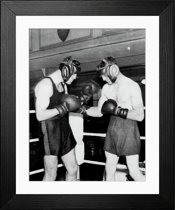 Framed Print : Strickland Prepares To Meet Loughran -- Maurice Strickland Framed Print : Strickland Prepares To Meet Loughran -- Maurice Strickland