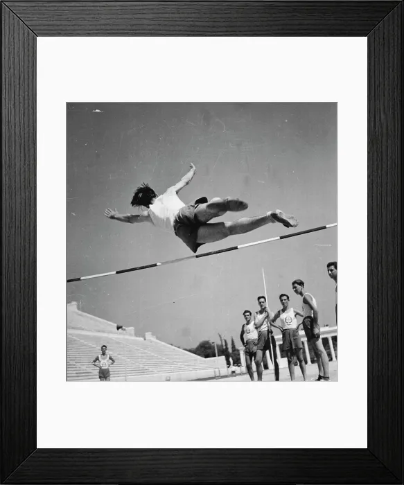 Framed Print : The stadium all from sparkling white marble is the girl to the Country of a Greek named Averoff Framed Print : The stadium all from sparkling white marble is the girl to the Country of a Greek named Averoff