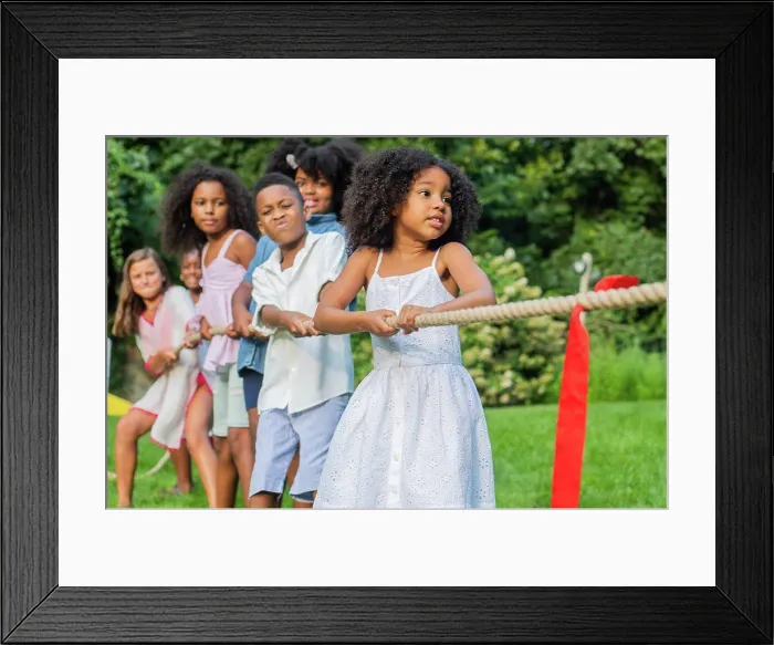 Framed Print : Tug of war with children Framed Print : Tug of war with children