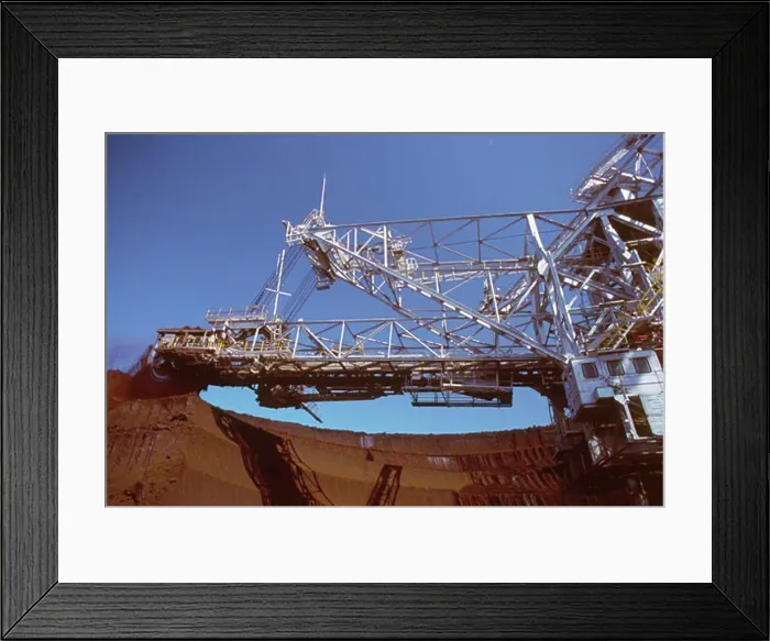 Framed Print : Brown Coal Mining, Bucket Excavator, LaTrobe Valley, Australia Framed Print : Brown Coal Mining, Bucket Excavator, LaTrobe Valley, Australia