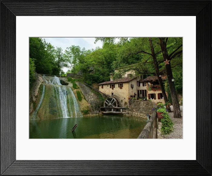 Framed Print : Molinetto della Croda, old water mill in the province of Treviso Framed Print : Molinetto della Croda, old water mill in the province of Treviso
