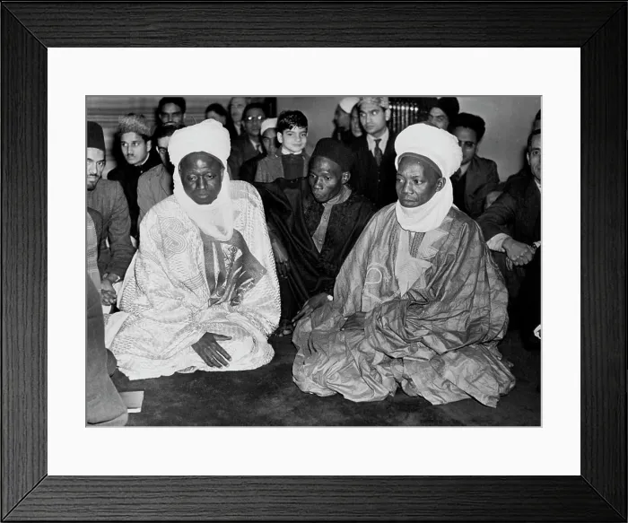 Framed Print : African Delegates at London Muslim Ceremony