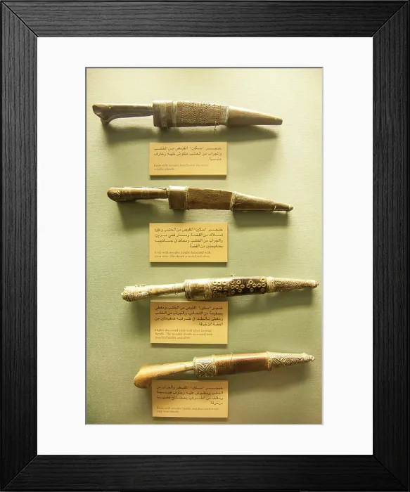 Framed Print : Ancient artifacts and weapons in the Dubai Museum, Dubai, United Arab Emirates Framed Print : Ancient artifacts and weapons in the Dubai Museum, Dubai, United Arab Emirates
