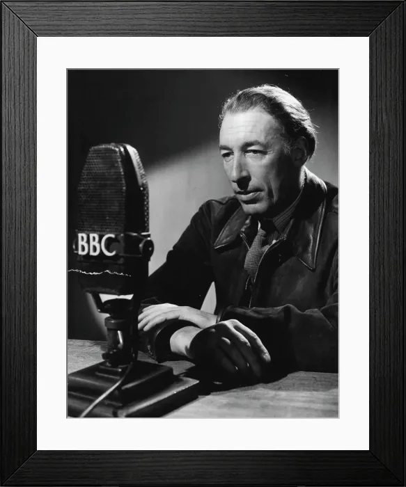 Framed Print : Louis Macneice, poet, writer and BBC Features producer. November 17, 1955. (Photo by BBC)