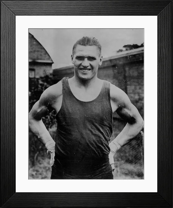 Framed Print : Phil Scott, English Boxer. March 01, 1930. (Photo by Keystone)