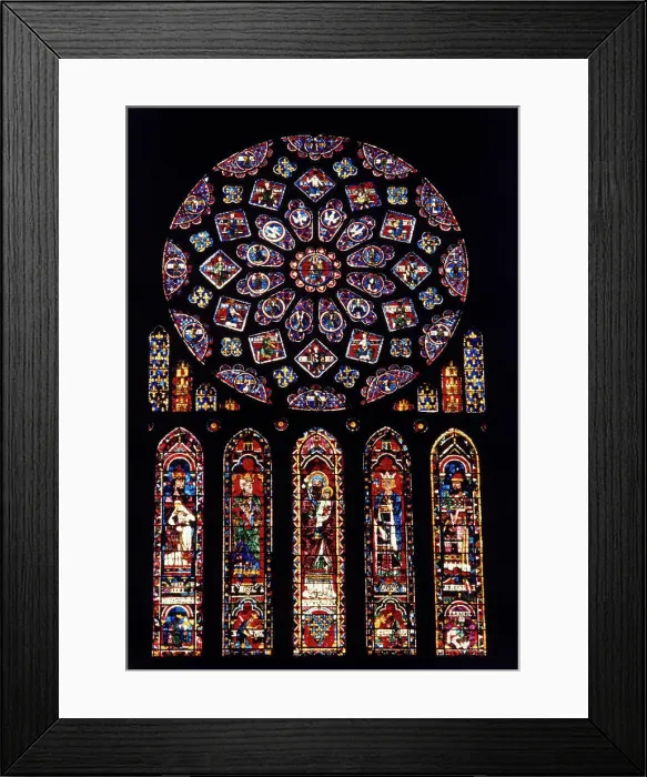 Framed Print : Rose Window of North Facade Chartres Cathedral Chartres France Framed Print : Rose Window of North Facade Chartres Cathedral Chartres France
