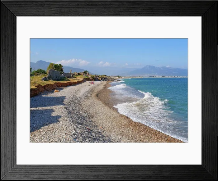 Framed Print : Turkey, Anamur, Antique town Anemurium and beach