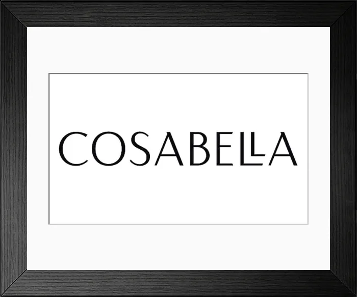 Framed Print : Cosabella logo, fashion accessories, Logo Framed Print : Cosabella logo, fashion accessories, Logo