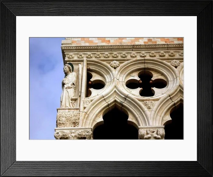Framed Print : Italy, Veneto, Venice; Detail from the Palazzo dei Dogi Framed Print : Italy, Veneto, Venice; Detail from the Palazzo dei Dogi