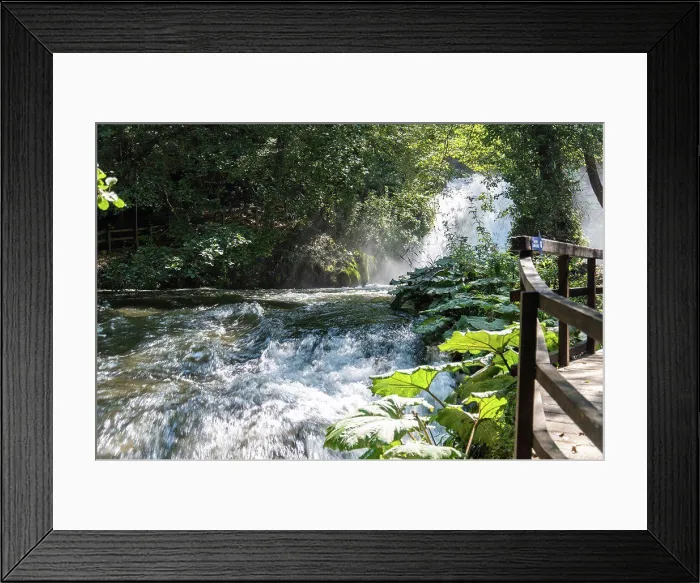 Framed Print : waterfall marmore artificial waterfall in umbria Framed Print : waterfall marmore artificial waterfall in umbria