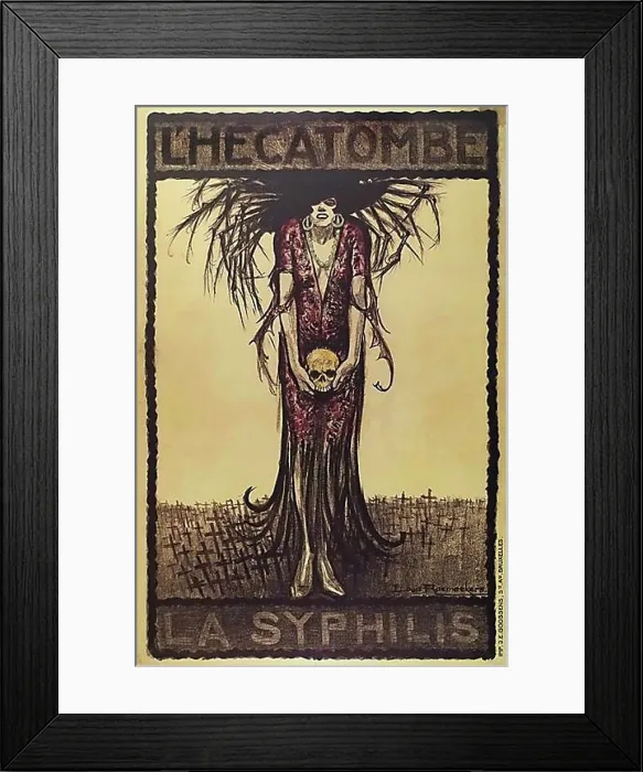 Framed Print : La syphilis L'Hecatombe Framed Print : La syphilis L'Hecatombe