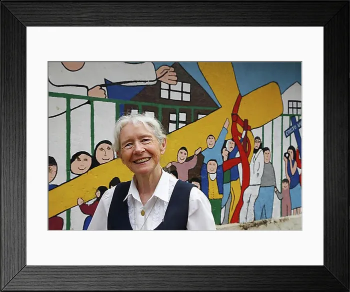 Framed Print : Sister Karoline Mayer, founder of the Fundacion Cristo Vive, Santiago de Chile, Chile, South America Framed Print : Sister Karoline Mayer, founder of the Fundacion Cristo Vive, Santiago de Chile, Chile, South America