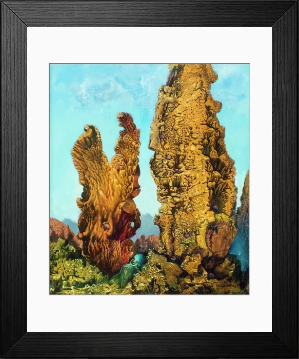 Framed Print : Cypresses. (Max Ernst; Bruhl 1891-1976 Paris; one 1939; Oil on wood)