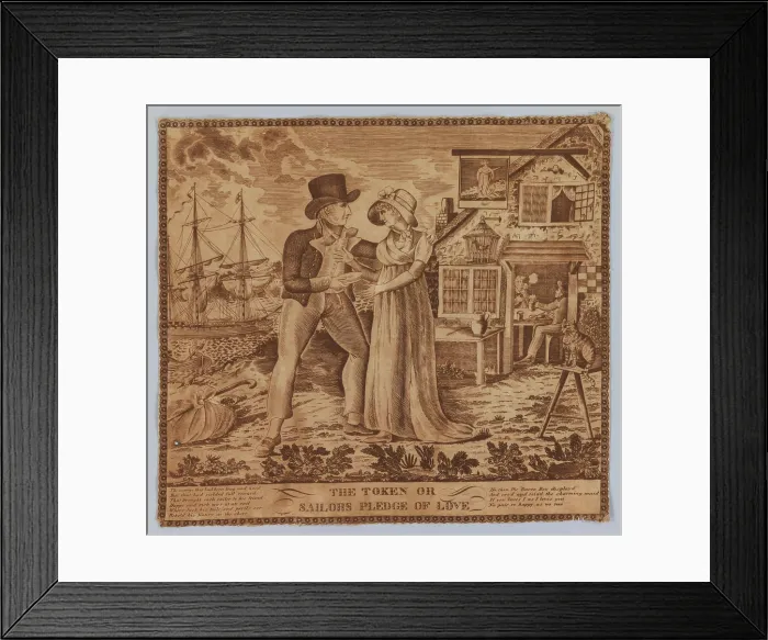 Framed Print : Handkerchief late 18th century British. Handkerchief. British. late 18th century. Cotton. Textiles-Printed Framed Print : Handkerchief late 18th century British. Handkerchief. British. late 18th century. Cotton. Textiles-Printed