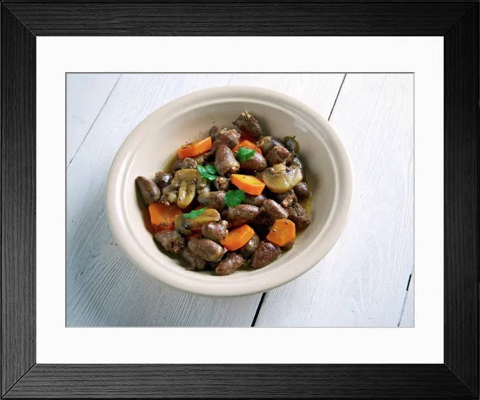 Framed Print : Alicot French stew. Alicot - stew made with poultry giblets.French cuisine Copyright: xZoonar.com / MYCHKOx 8147487