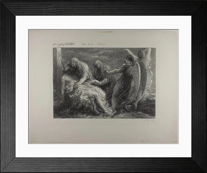 Framed Print : 1893 Art Work - Deposition from the Cross - Henri Fantin-Latour