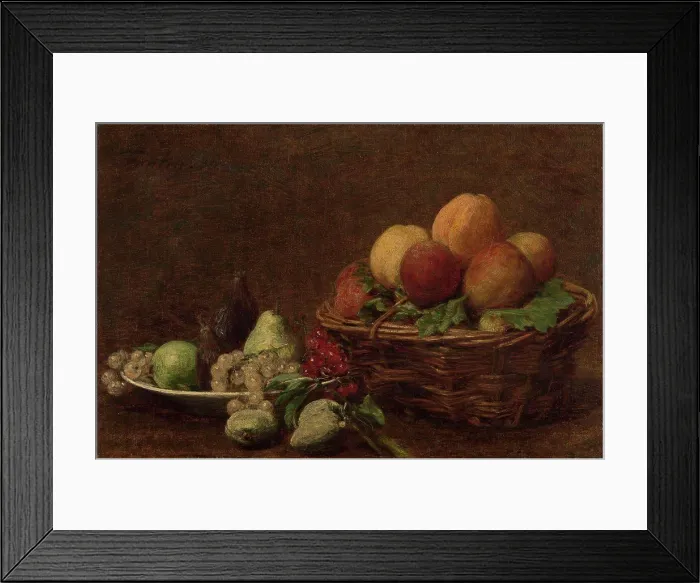 Framed Print : Still life with fruit, Henri Fantin-Latour, c. 1880 - c. 1890 Framed Print : Still life with fruit, Henri Fantin-Latour, c. 1880 - c. 1890