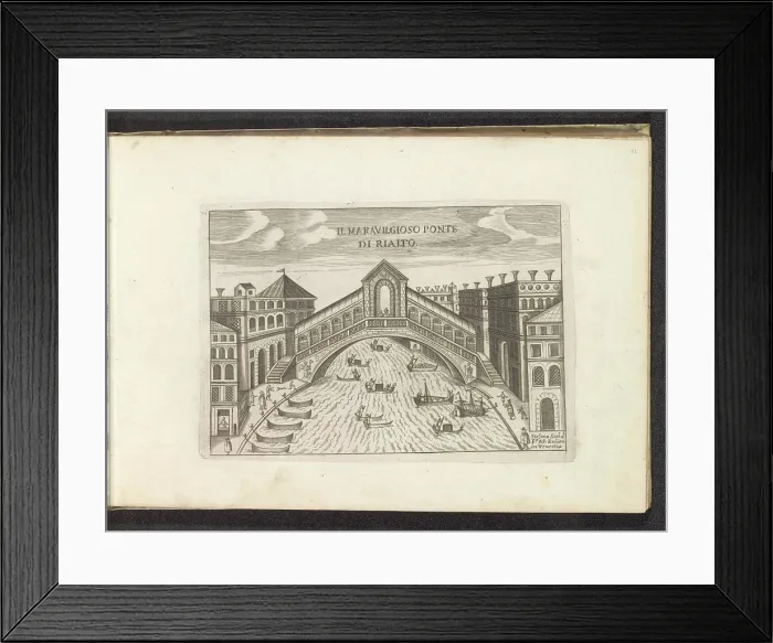 Framed Print : Rialto Bridge in Venice; Il Maravilgioso Ponte di Rialto Framed Print : Rialto Bridge in Venice; Il Maravilgioso Ponte di Rialto