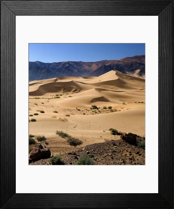 Framed Print : Sand dunes in a desert area of the Tibetan Plateau in the Tibet Autonomous Region of China Framed Print : Sand dunes in a desert area of the Tibetan Plateau in the Tibet Autonomous Region of China