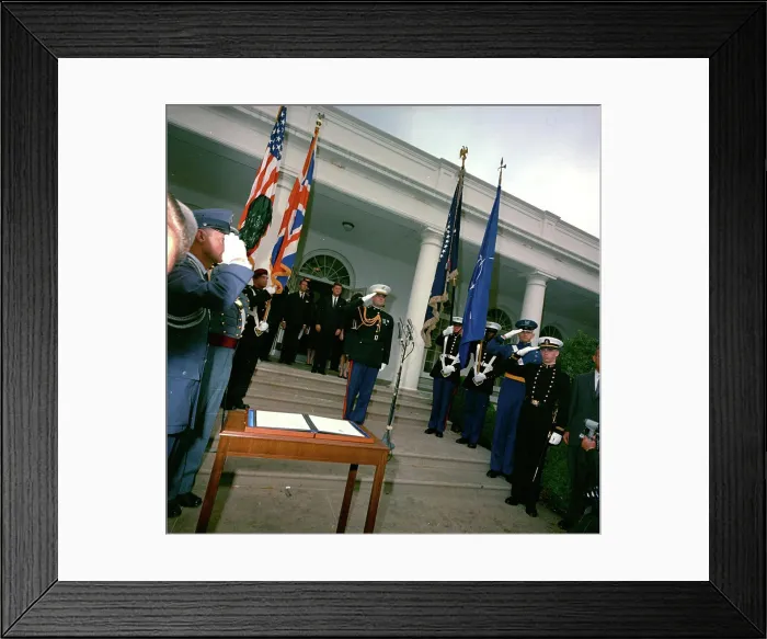 Framed Print : Signing ceremony, proclamation declaring Sir Winston Churchill an honorary citizen of the United States