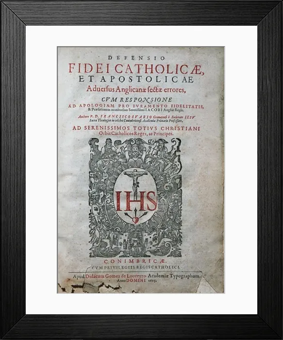 Framed Print : SUAREZ, Francisco (1548-1617). Spanish Jesuit priest Framed Print : SUAREZ, Francisco (1548-1617). Spanish Jesuit priest