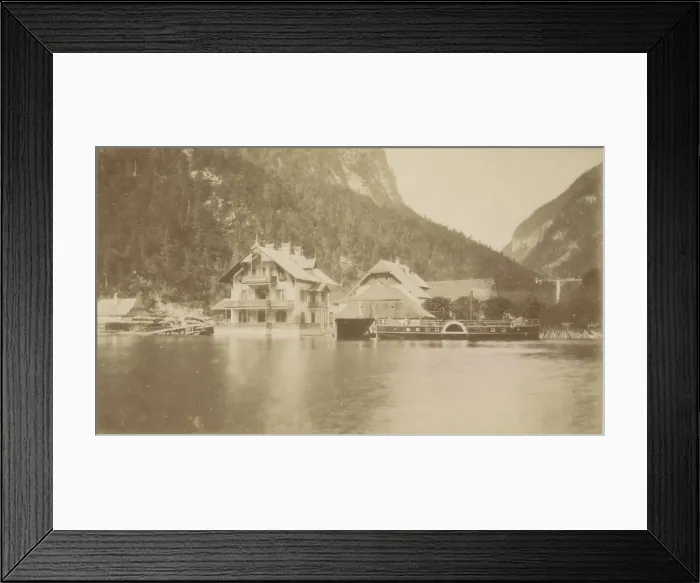 Framed Print : Gosau, Gosau Mill, Watermill and paddle steamer in Gosau Framed Print : Gosau, Gosau Mill, Watermill and paddle steamer in Gosau