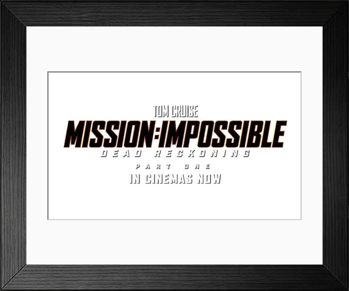 Framed Print : Mission Impossible Dead Reckoning Part One Movie Logo, Logo Framed Print : Mission Impossible Dead Reckoning Part One Movie Logo, Logo