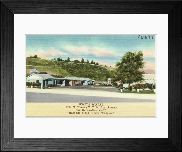 Framed Print : White Motel, 3701 D. Street (U) Framed Print : White Motel, 3701 D. Street (U)