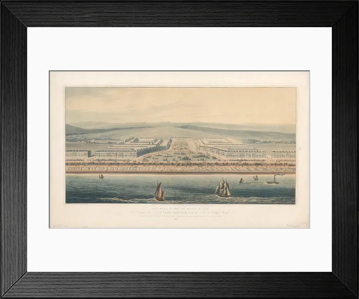 Framed Print : General View of Kemp Town now Erecting on the Estate of Thomas Read Kemp