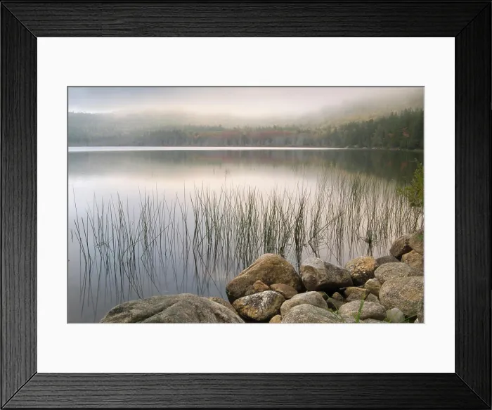 Framed Print : Sunset through fog over Upper Hadlock Pond looking toward Bald Peak, Acadia National Park, Maine, USA Framed Print : Sunset through fog over Upper Hadlock Pond looking toward Bald Peak, Acadia National Park, Maine, USA
