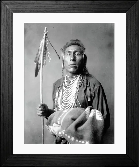Framed Print : Edward S. Curtis Native American Indians - Crow Indian Tries His Knee ca. 1908 Framed Print : Edward S. Curtis Native American Indians - Crow Indian Tries His Knee ca. 1908