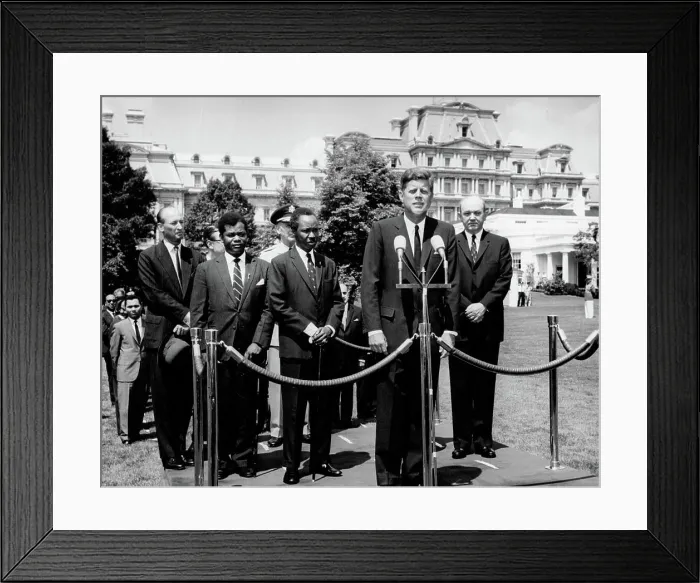 Framed Print : Arrival ceremony for Julius Nyerere Framed Print : Arrival ceremony for Julius Nyerere